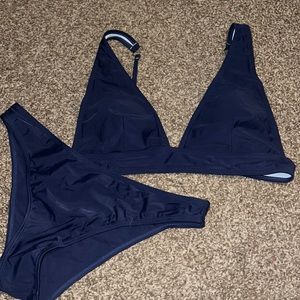 Navy Blue Bikini Set